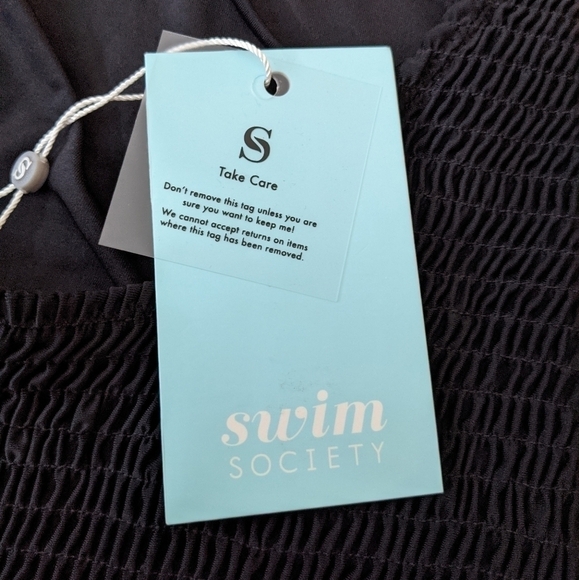 Swim SOCIETY Bali Lattice Swimsuit One Piece Blk - Picture 7 of 12